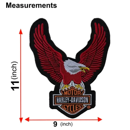 Large Embroidered Eagle Back Patch
