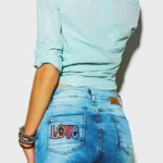 Retro Love Peace Embroidered Patch