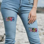 Retro Love Peace Embroidered Patch