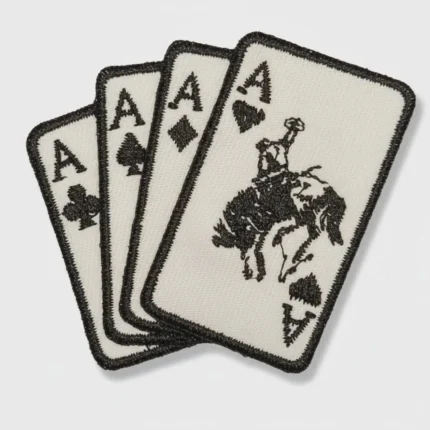 Rodeo Playing Cards Embroidered Patch
