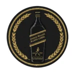 Black Label Bottle Embroidered Patch