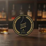 Black Label Bottle Embroidered Patch