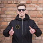Black Label Bottle Embroidered Patch