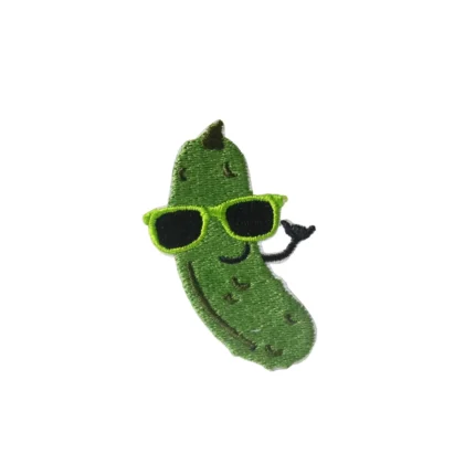 Cucumber Embroidered Patch