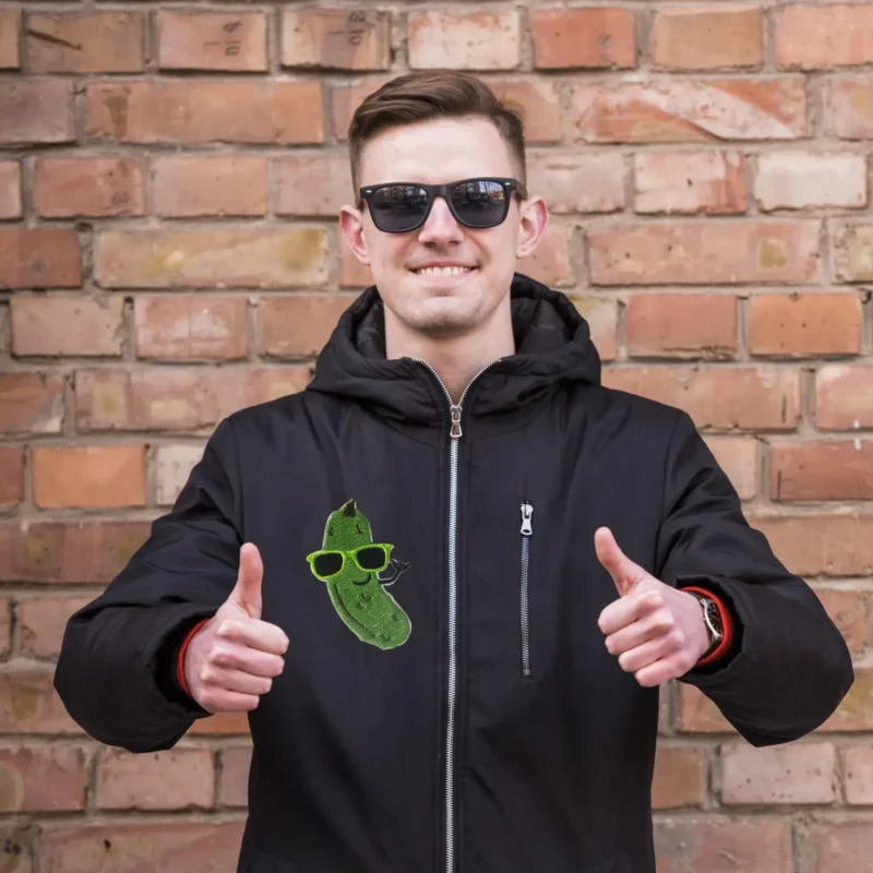 Cucumber Embroidered Patch